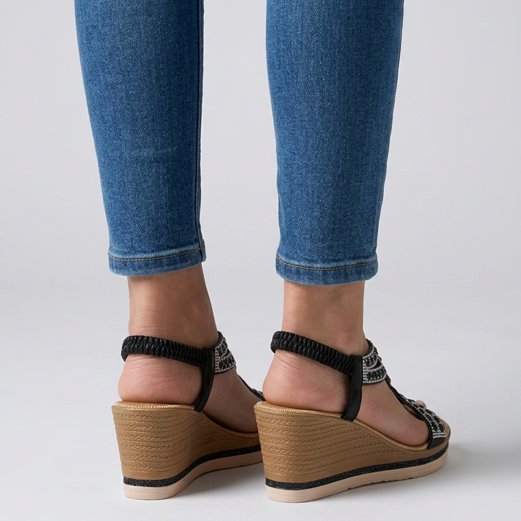 Eden - Sandalo comodo donna con zeppa