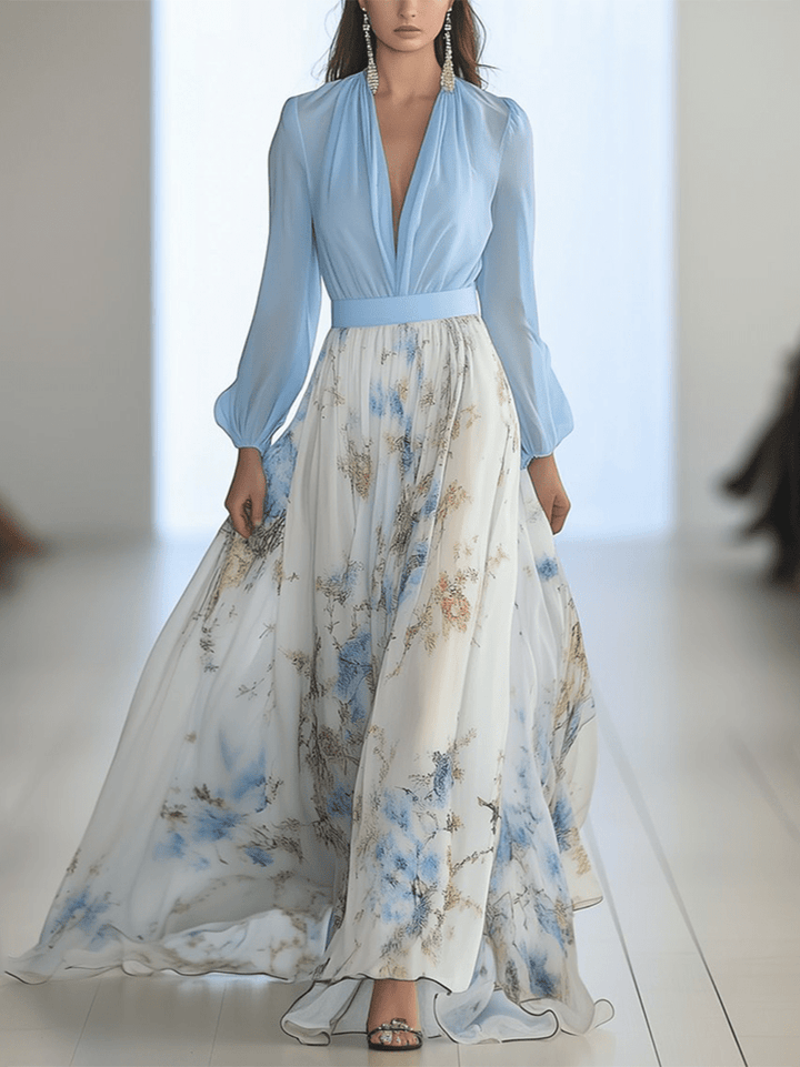 Penielâ„¢ | Elegante Abito Maxi Floreale