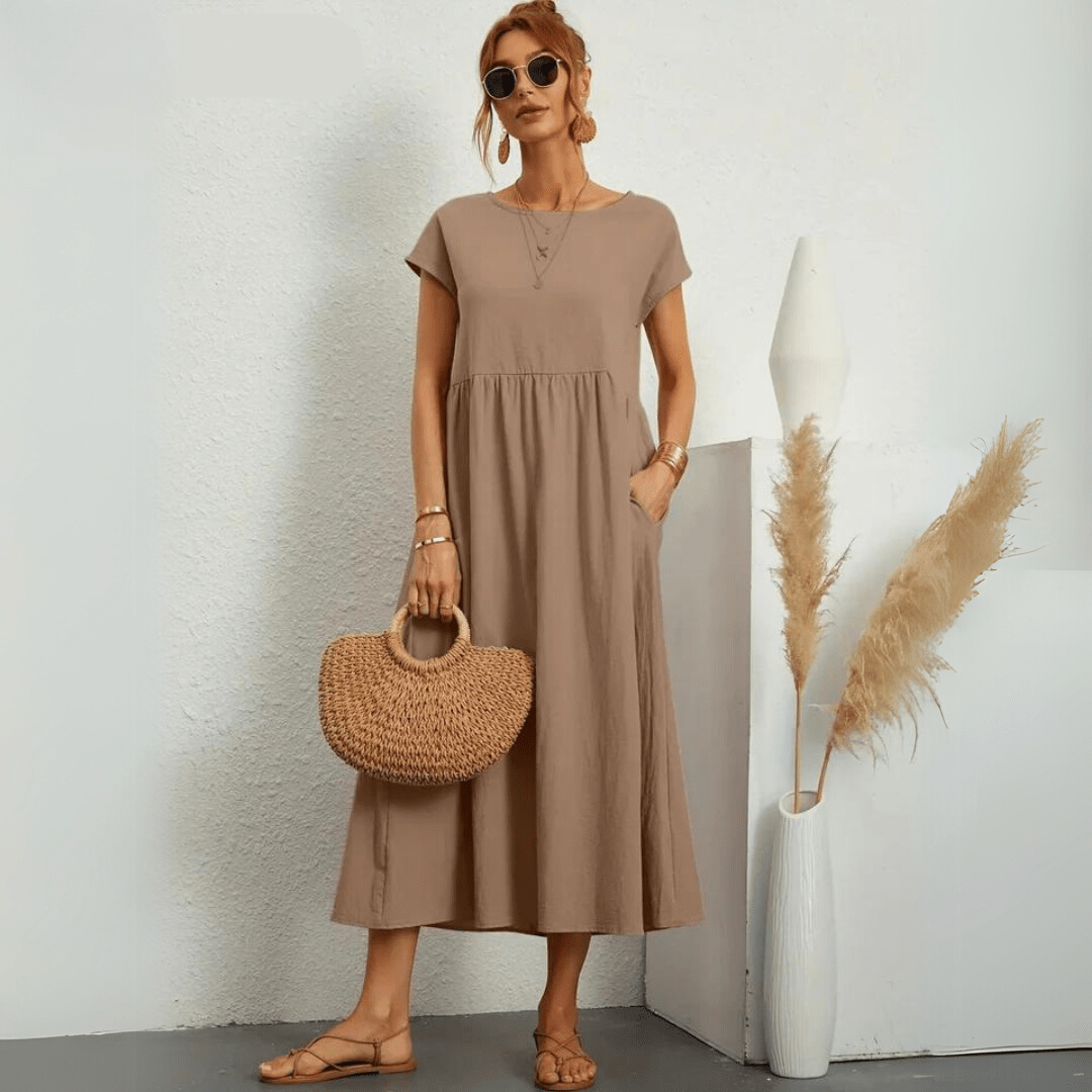 Isla | Abito midi casual in cotone
