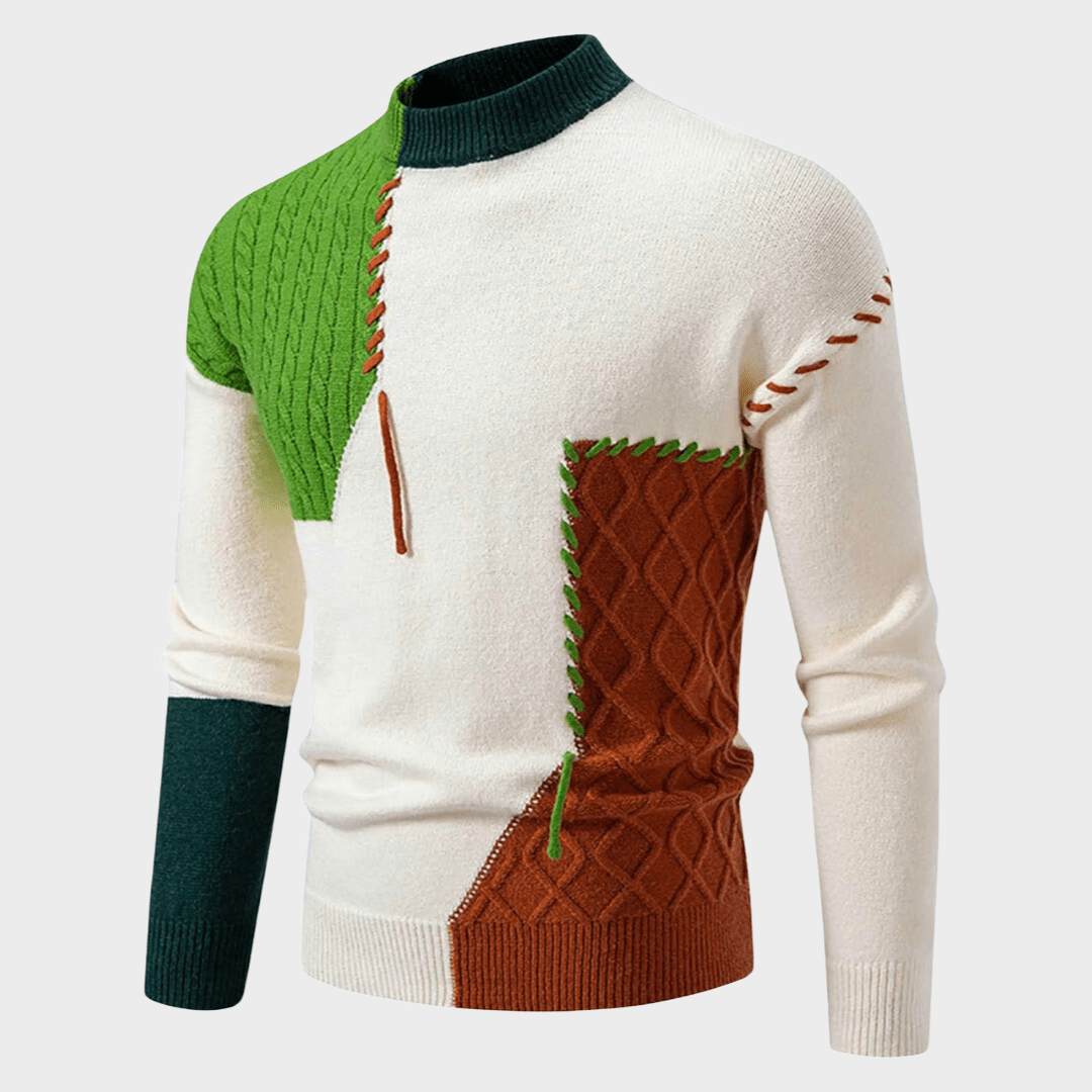 Ian | Maglione elegante a blocchi