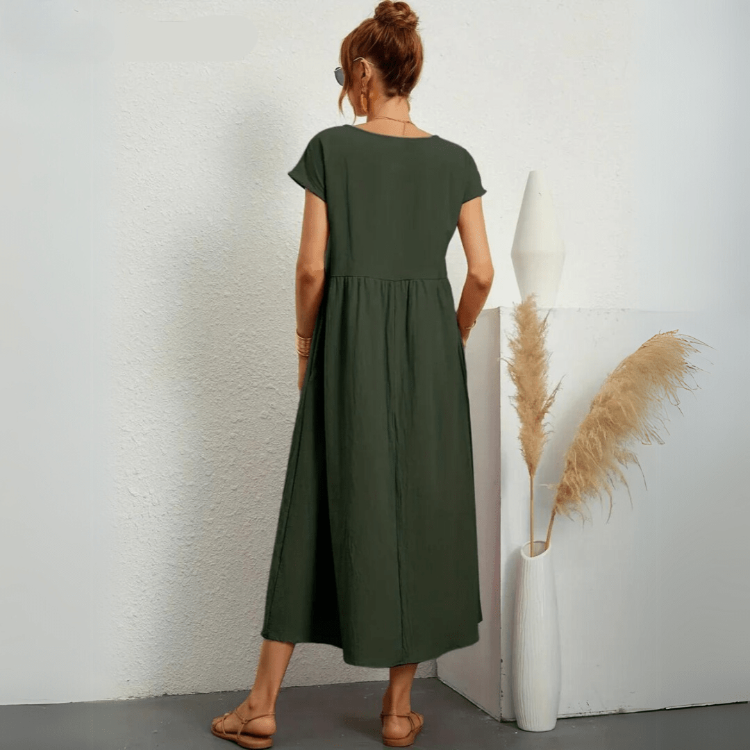 Isla | Abito midi casual in cotone
