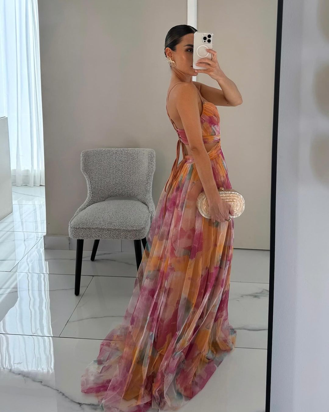 La Scintilla| Abito Maxi Eleganza Floreale