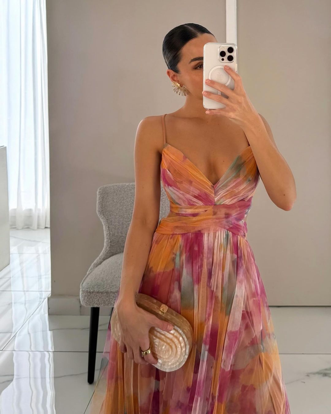 La Scintilla| Abito Maxi Eleganza Floreale