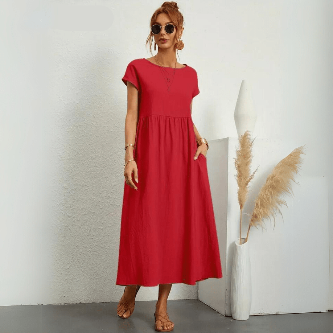 Isla | Abito midi casual in cotone