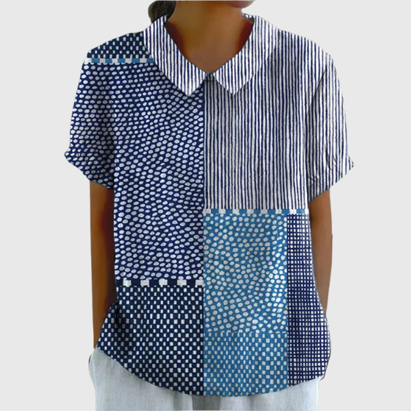 Ella | Camicia con stampa patchwork