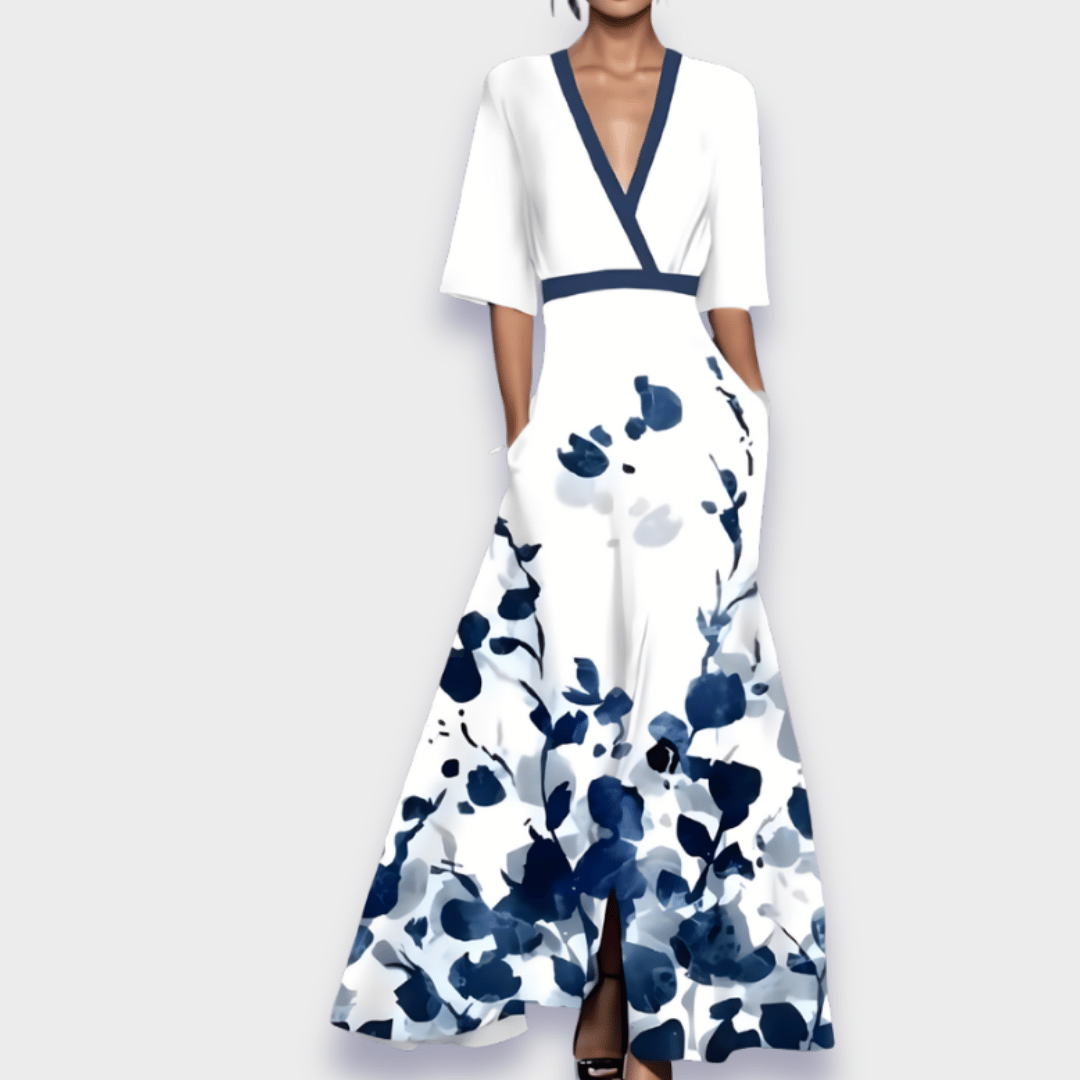 Elianaâ„¢ | Elegante Vestito A-Line Floreale