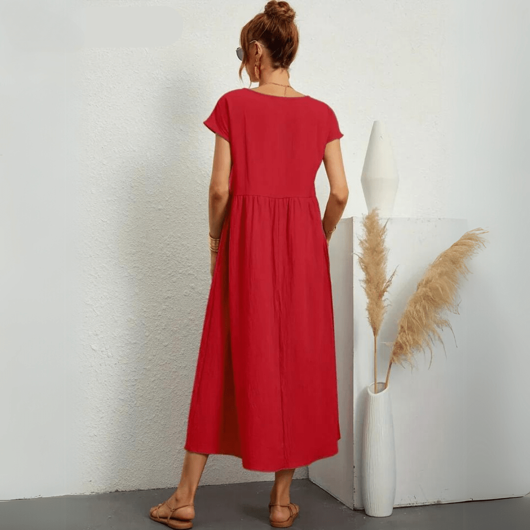 Isla | Abito midi casual in cotone