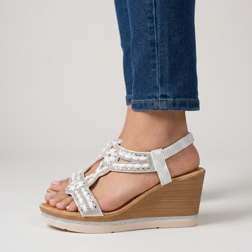 Eden - Sandalo comodo donna con zeppa