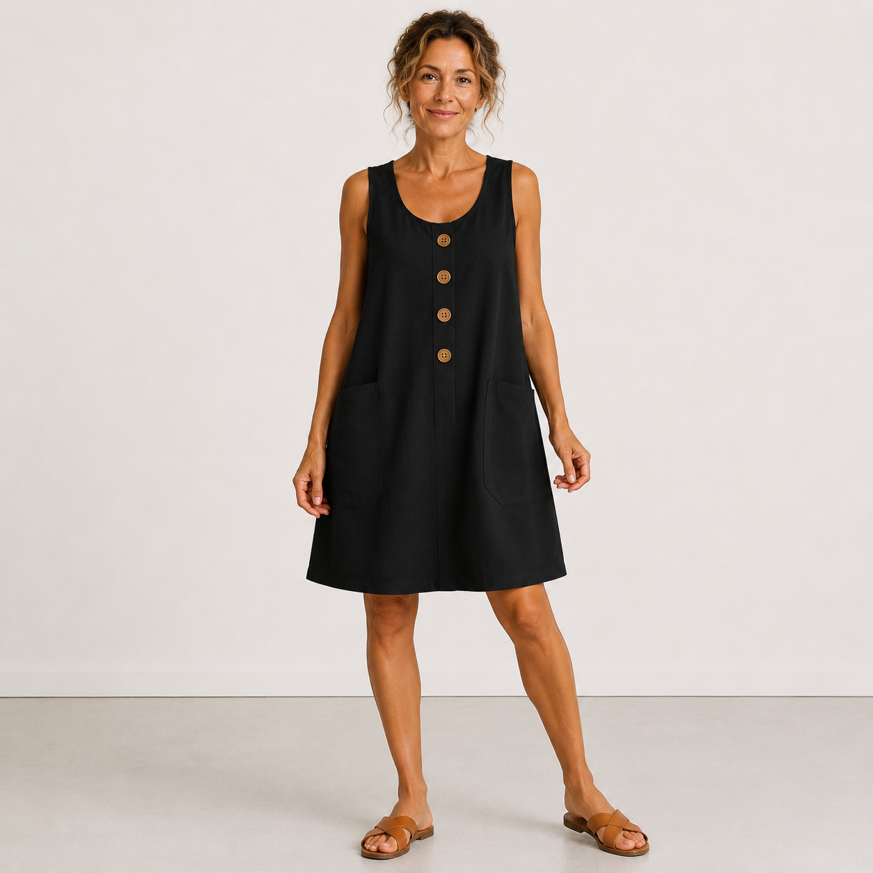 Veloria™ | Un elegante abito in lino e cotone