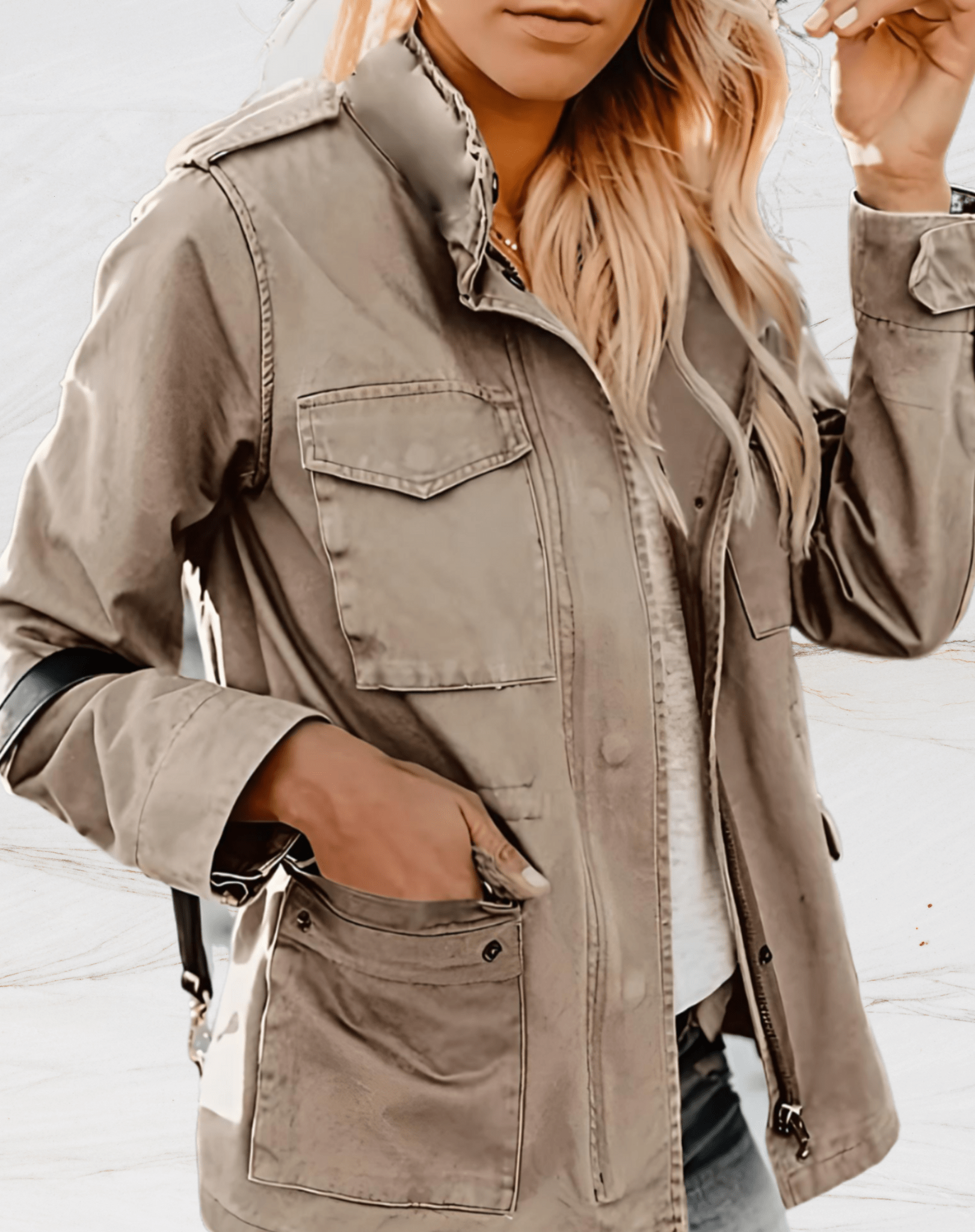 Thilde | Giacca utility casual elegante