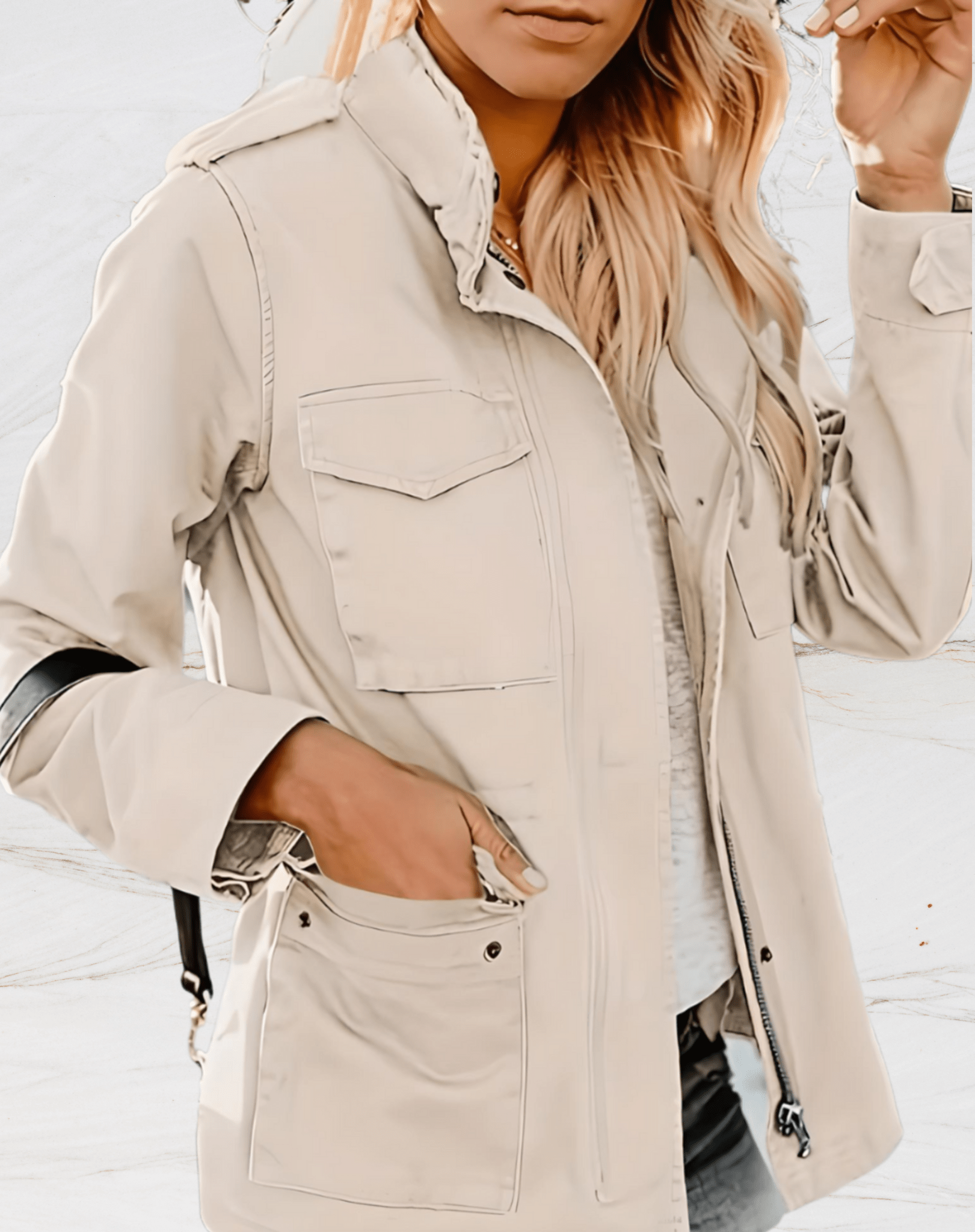 Thilde | Giacca utility casual elegante