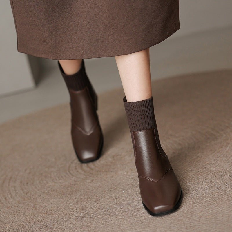 Lina | Stivaletti Caldi con Tacco Medio