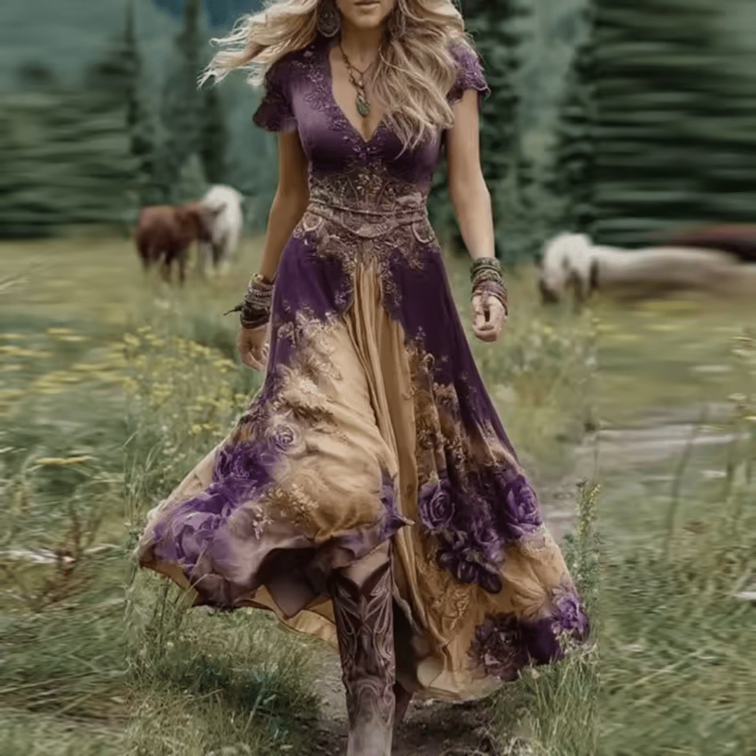 Celestine | Abito Floreale Sartoriale e Fluido