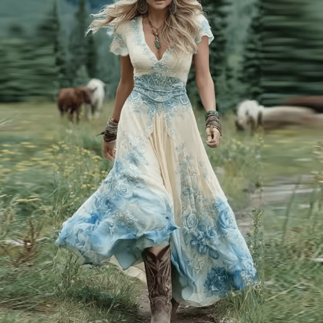 Celestine | Abito Floreale Sartoriale e Fluido