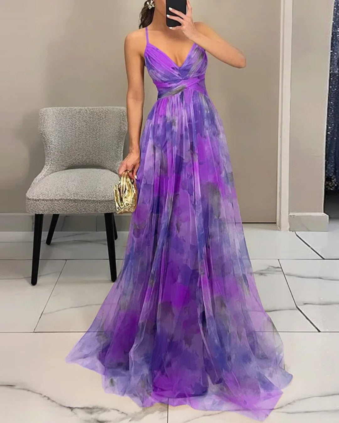La Scintilla| Abito Maxi Eleganza Floreale