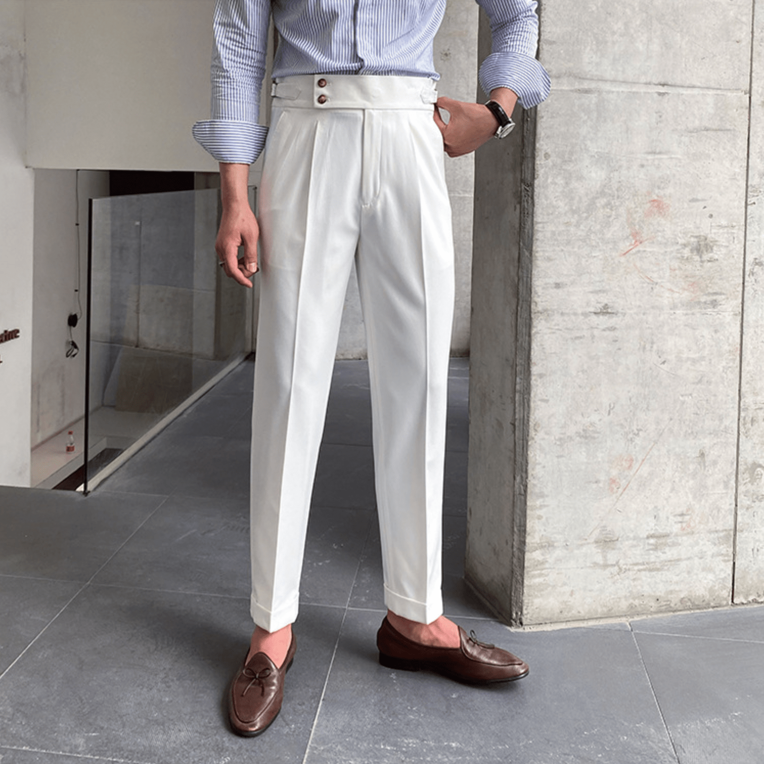 Edward | Pantaloni eleganti a vita alta