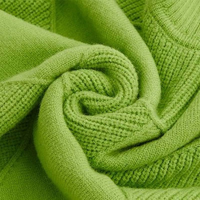 Viola | Maglia a Collo Alto Lavorata