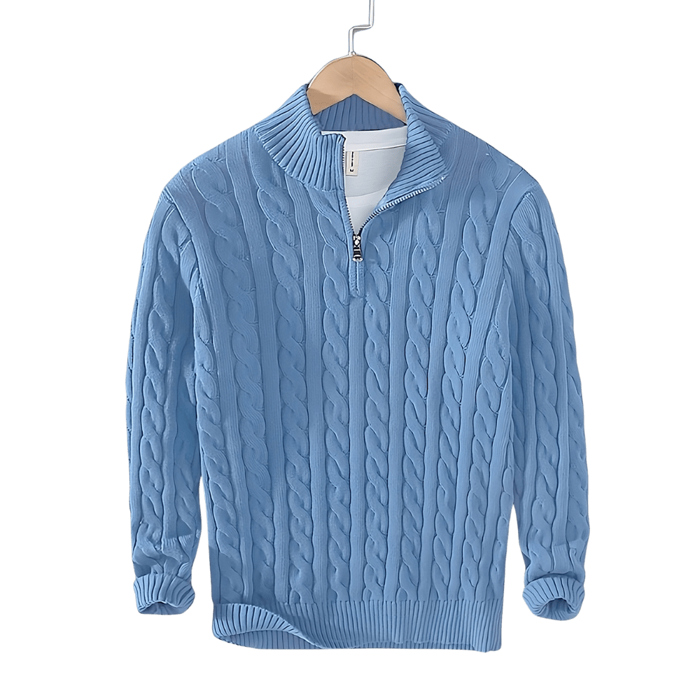 Anthony | Pullover torciglione mezza zip