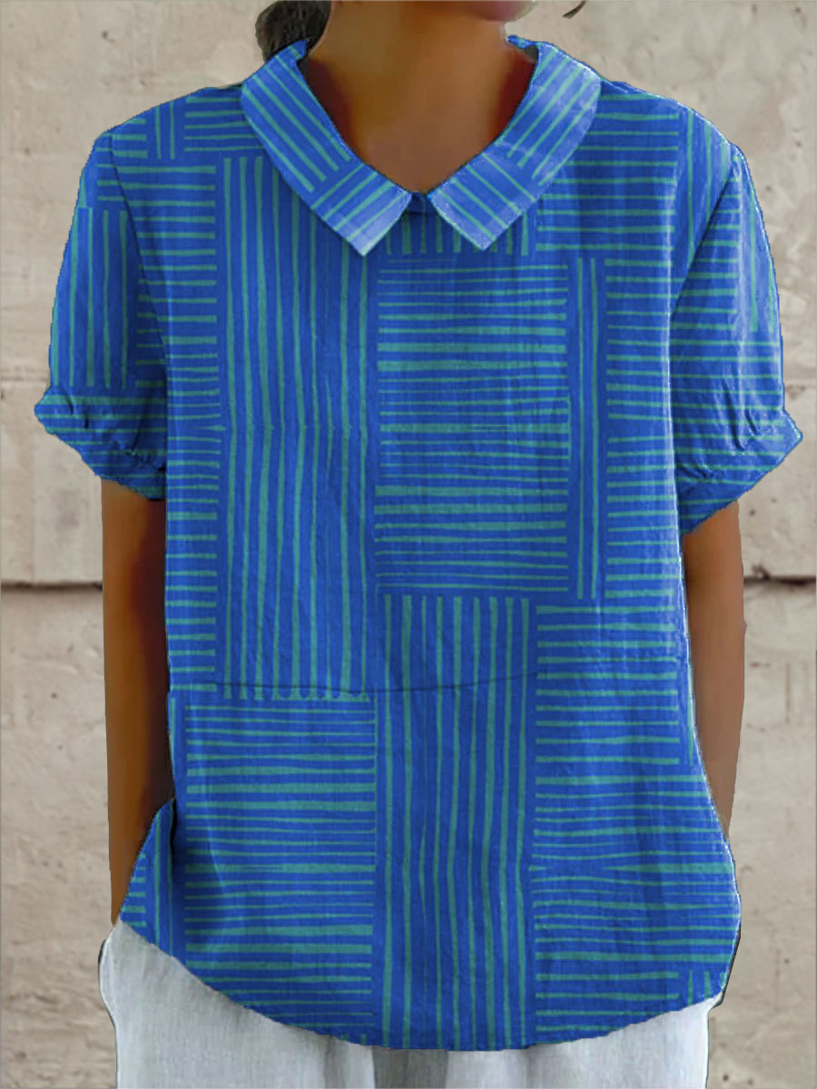 Maya | Camicia a righe geometriche