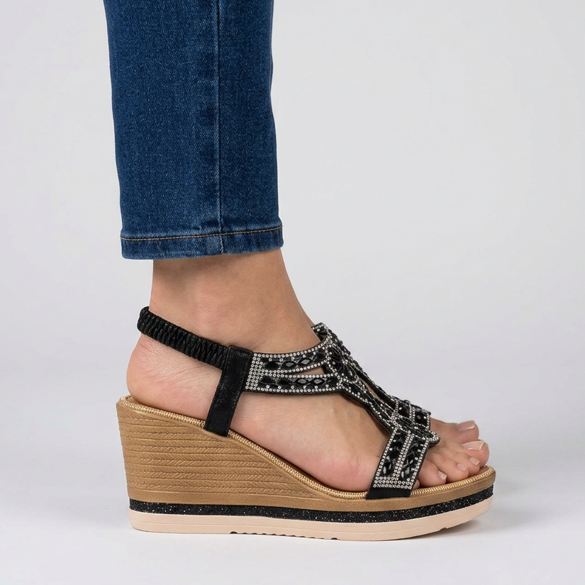 Eden - Sandalo comodo donna con zeppa