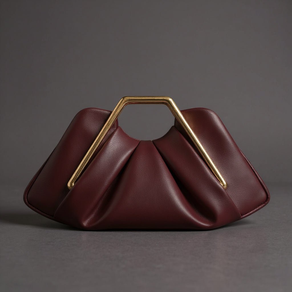 Aideen | Borsa Elegante con Manico Dorato