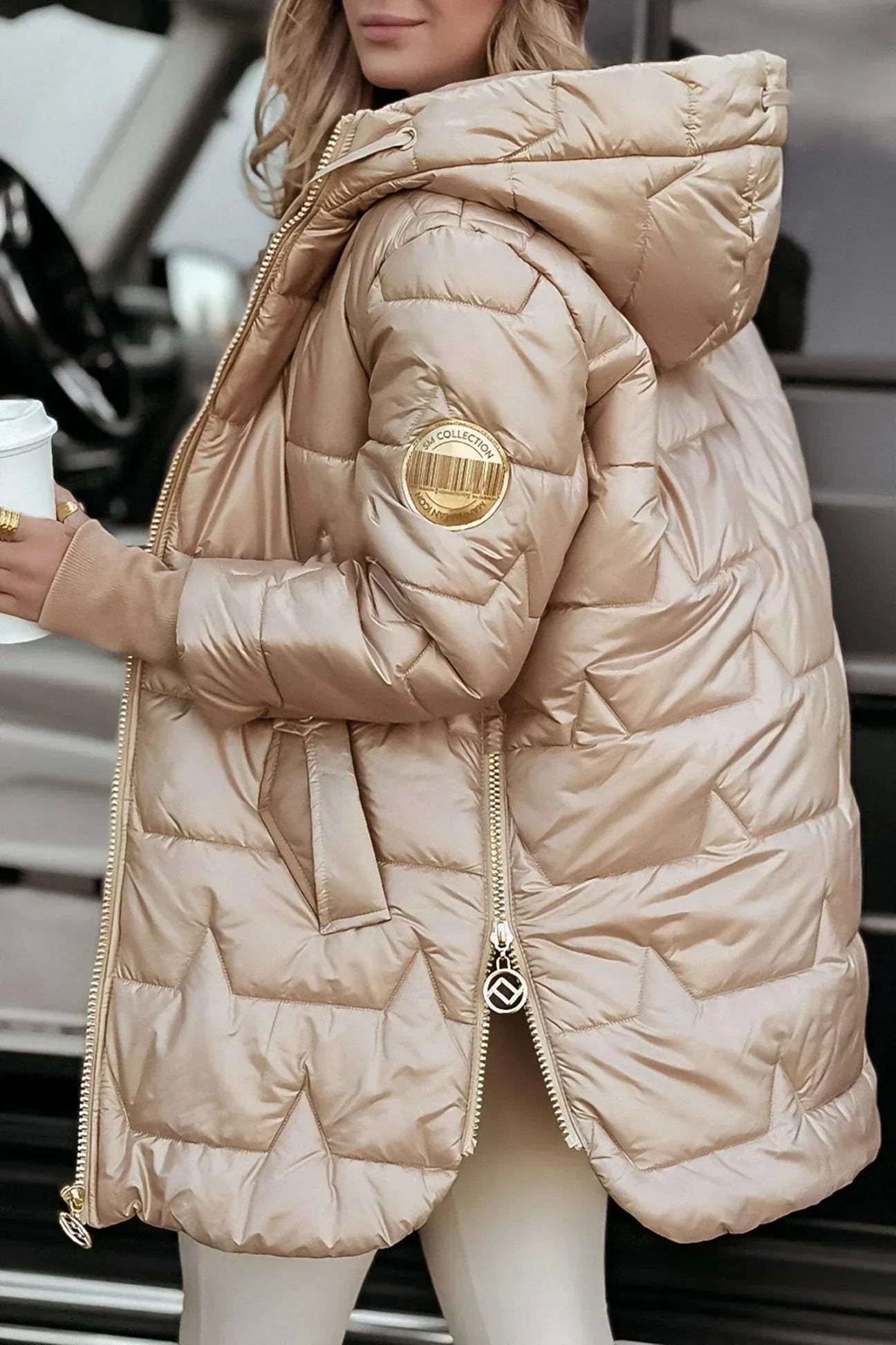 Nolwen | Cappotto Invernale Elegante con Cappuccio e Imbottitura