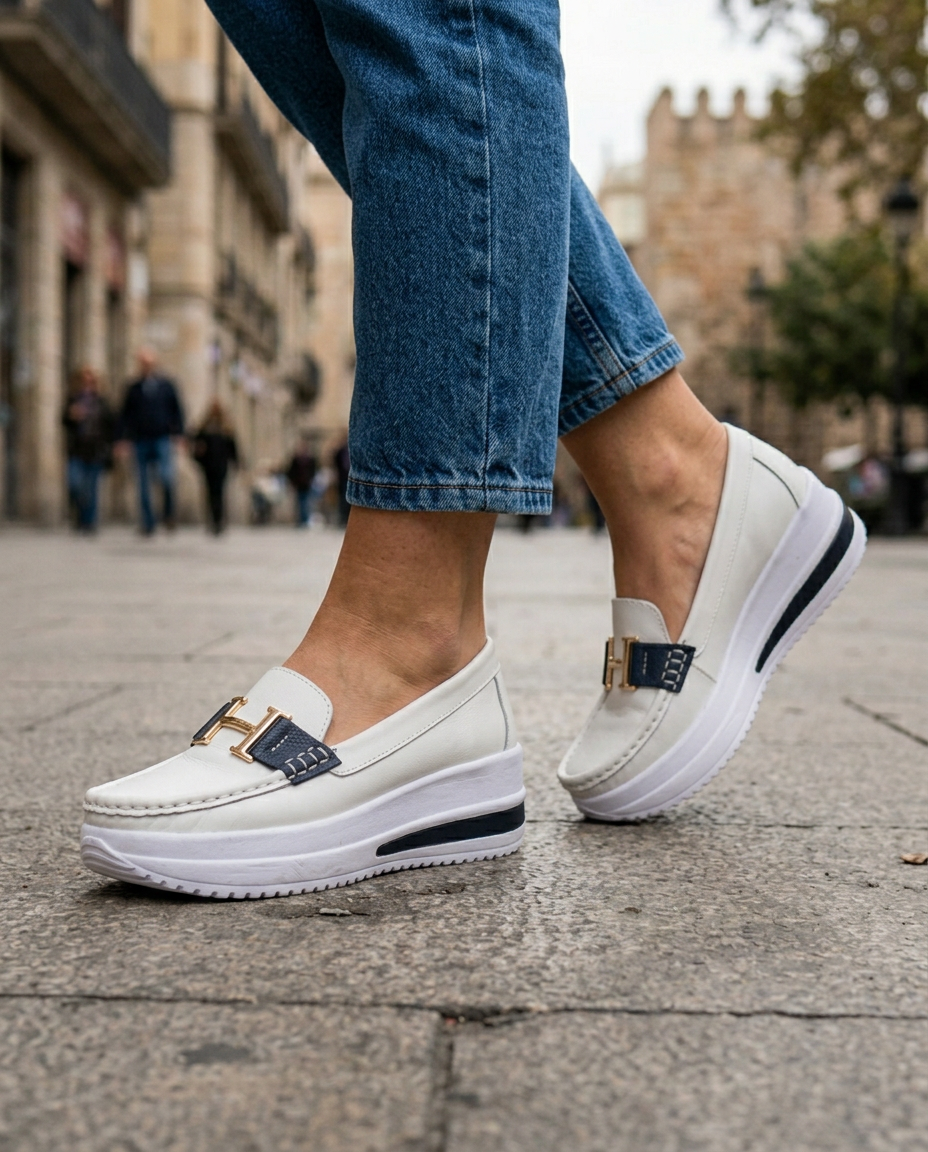 Mocassino Gaia — Platform con Morsetto