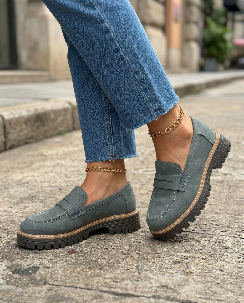 Mocassino Elena β Platform Tacco Grosso