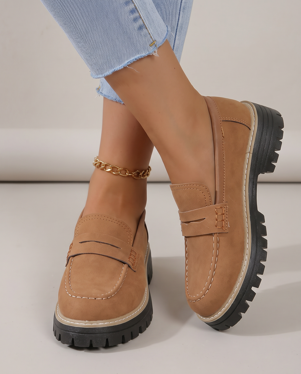Mocassino Elena β Platform Tacco Grosso