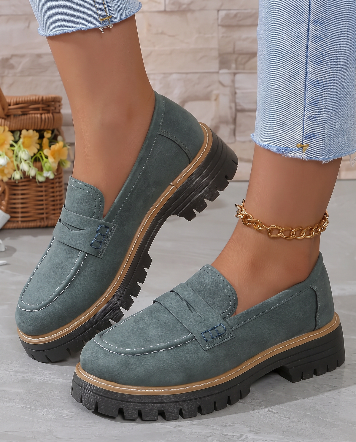 Mocassino Elena β Platform Tacco Grosso