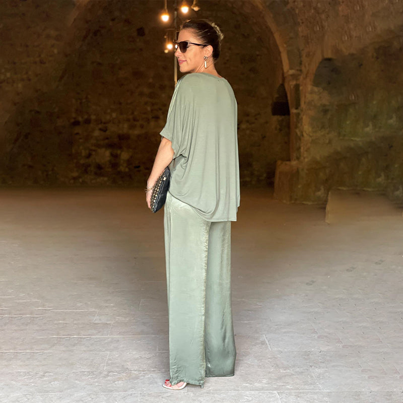 Pauline | Completo in raso lucido