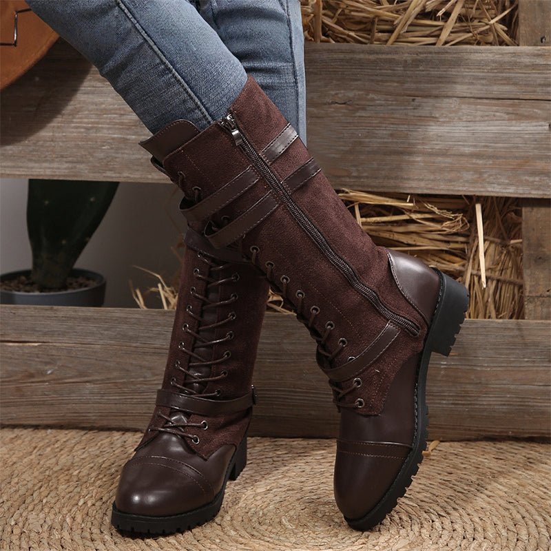 Elena | Stivali Vintage con Tacco Basso