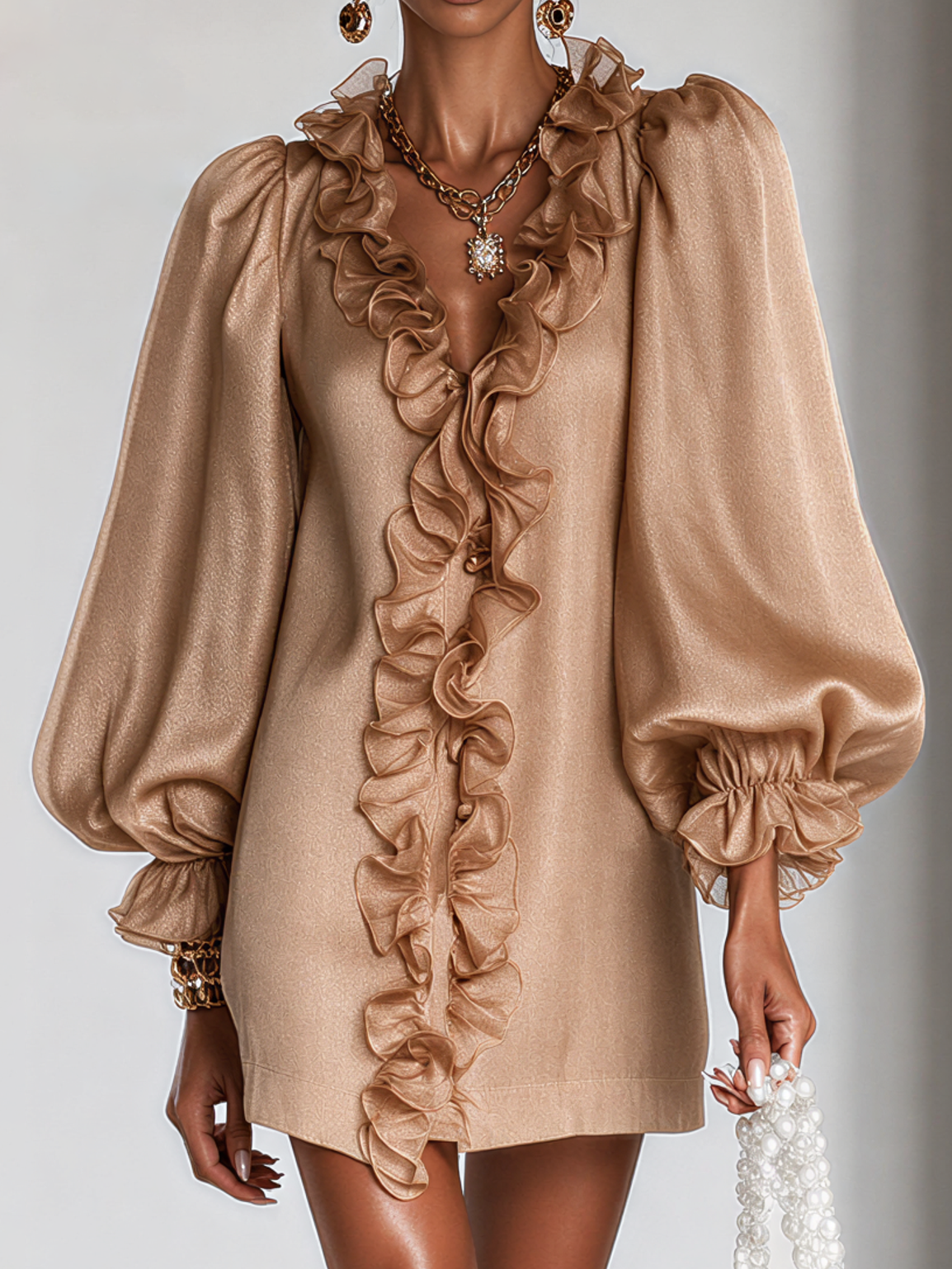 Arianna | Elegante abito mini con volant