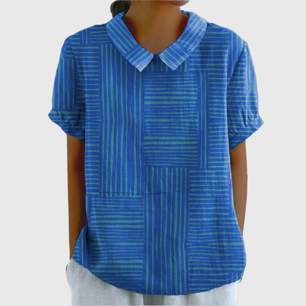 Maya | Camicia a righe geometriche