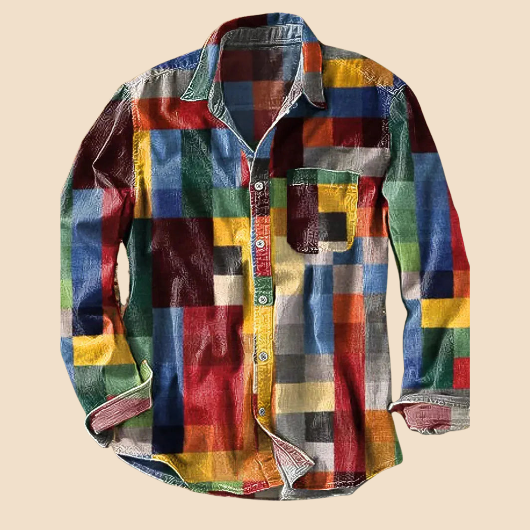Thierry | Camicia vintage multicolore