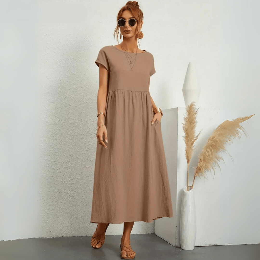 Isla | Abito midi casual in cotone
