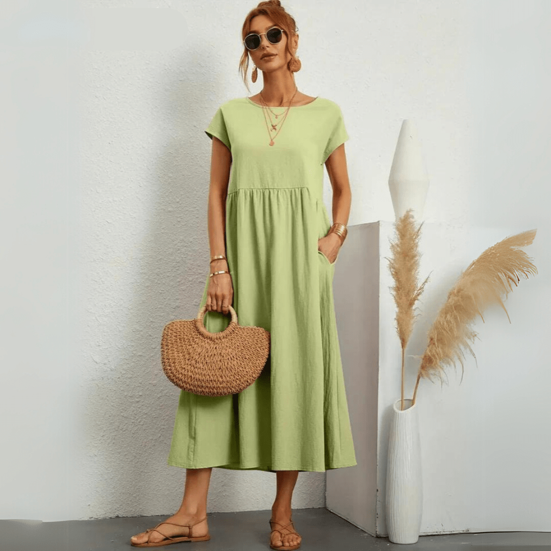 Isla | Abito midi casual in cotone