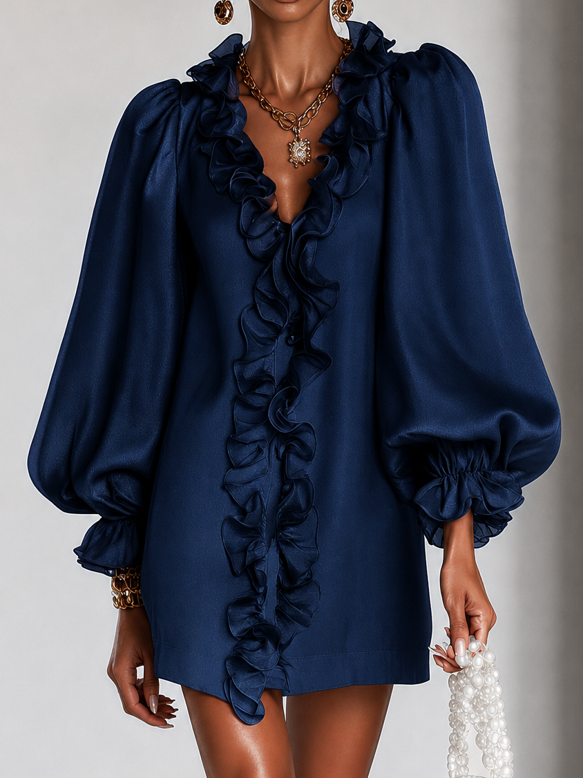 Arianna | Elegante abito mini con volant