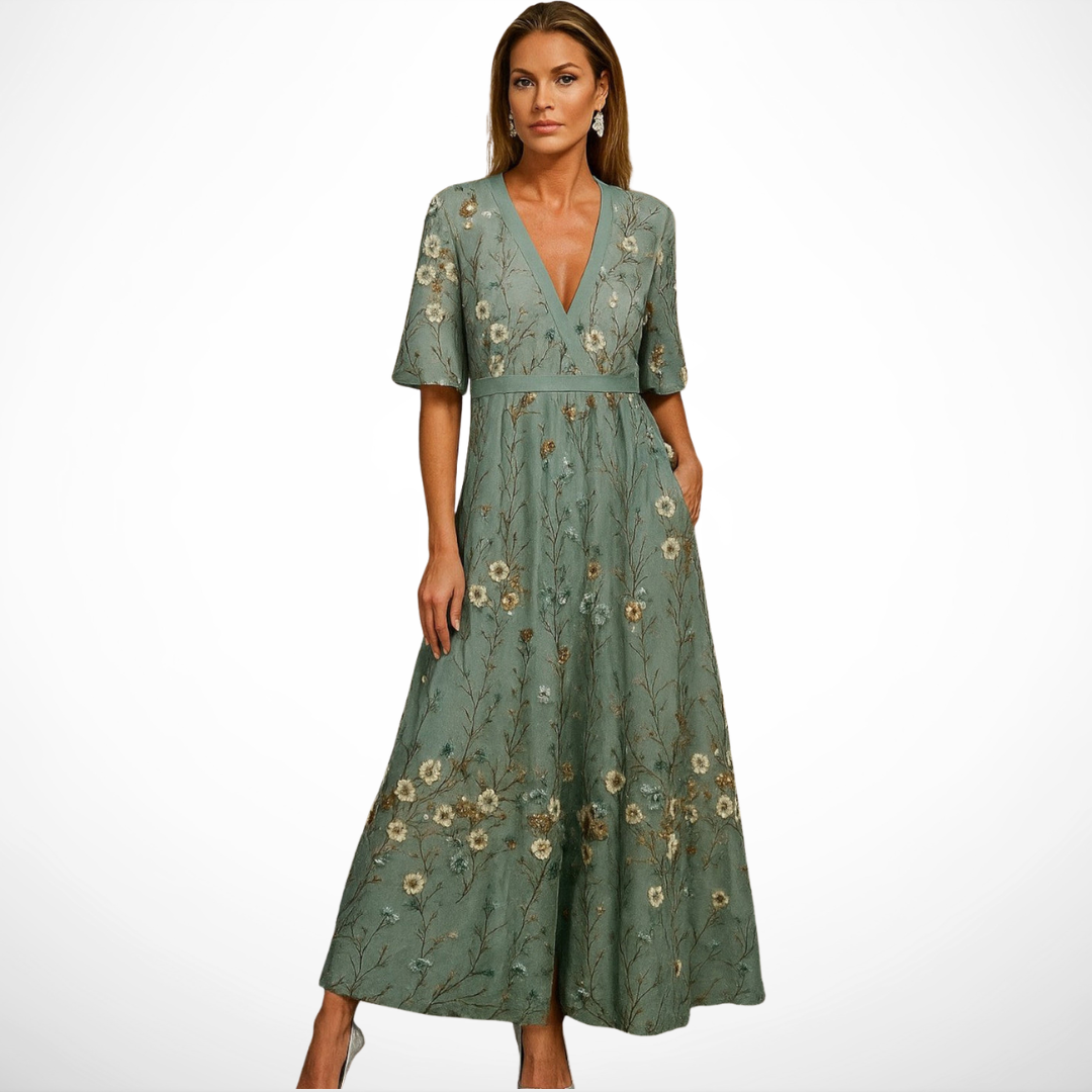 La Scintilla | Abito Lungo Eleganza Botanica