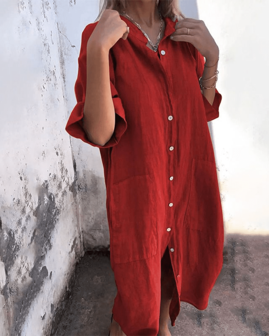 Melanie | Abito camicia casual stile Ibiza