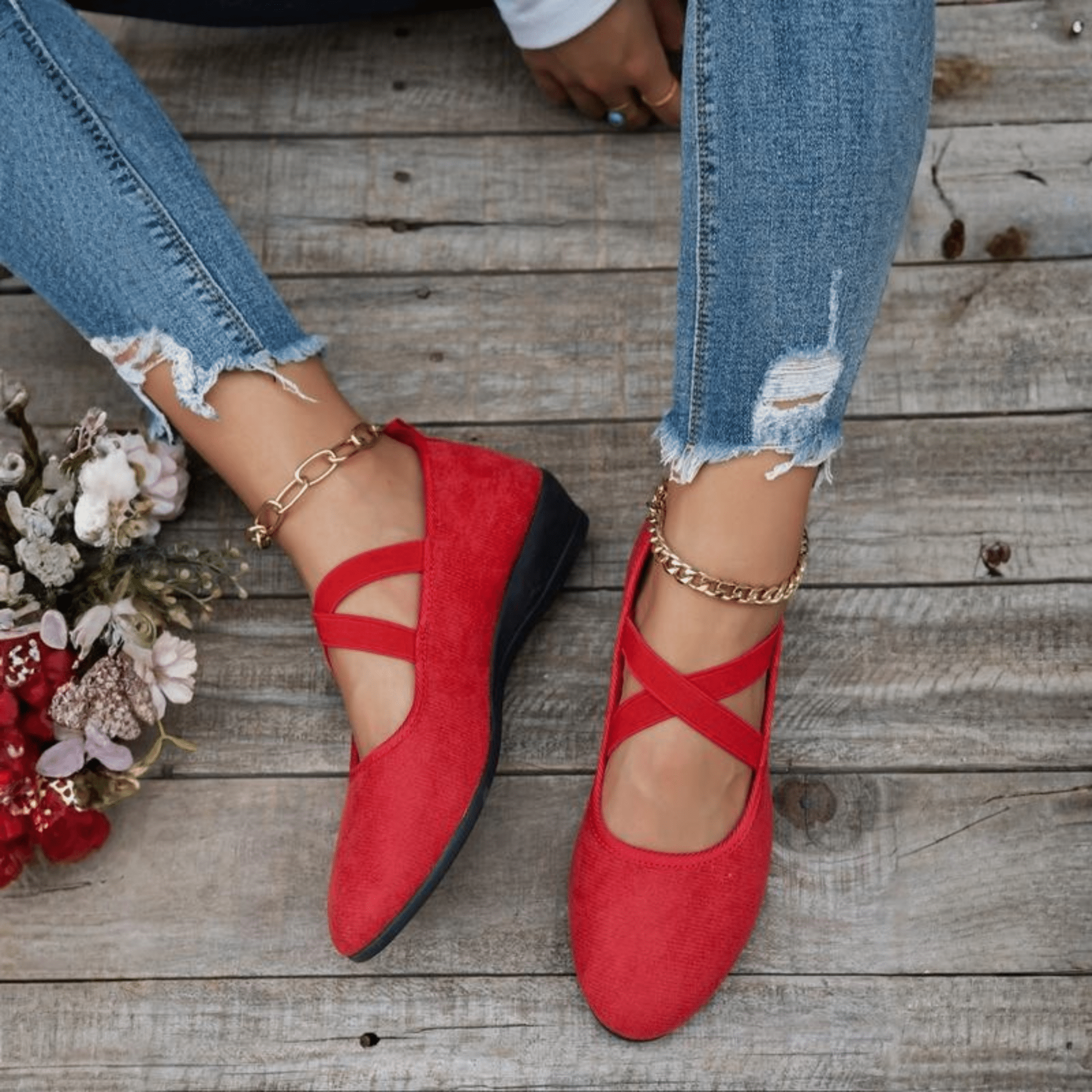 Éliane | Scarpe Eleganti con Zeppa Leggera