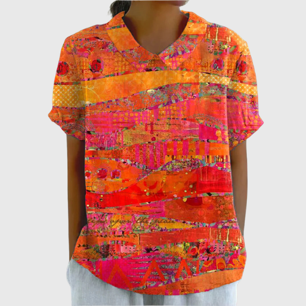 Isla | Camicia con motivo astratto