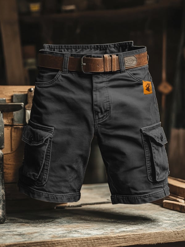 Cazel | Pantaloncini cargo retrò con tasche multiple