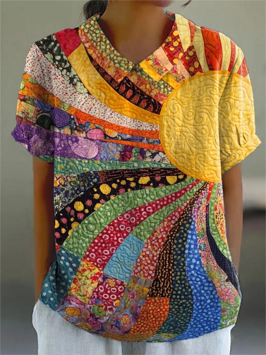 Lila | Camicia Soleil Patchwork