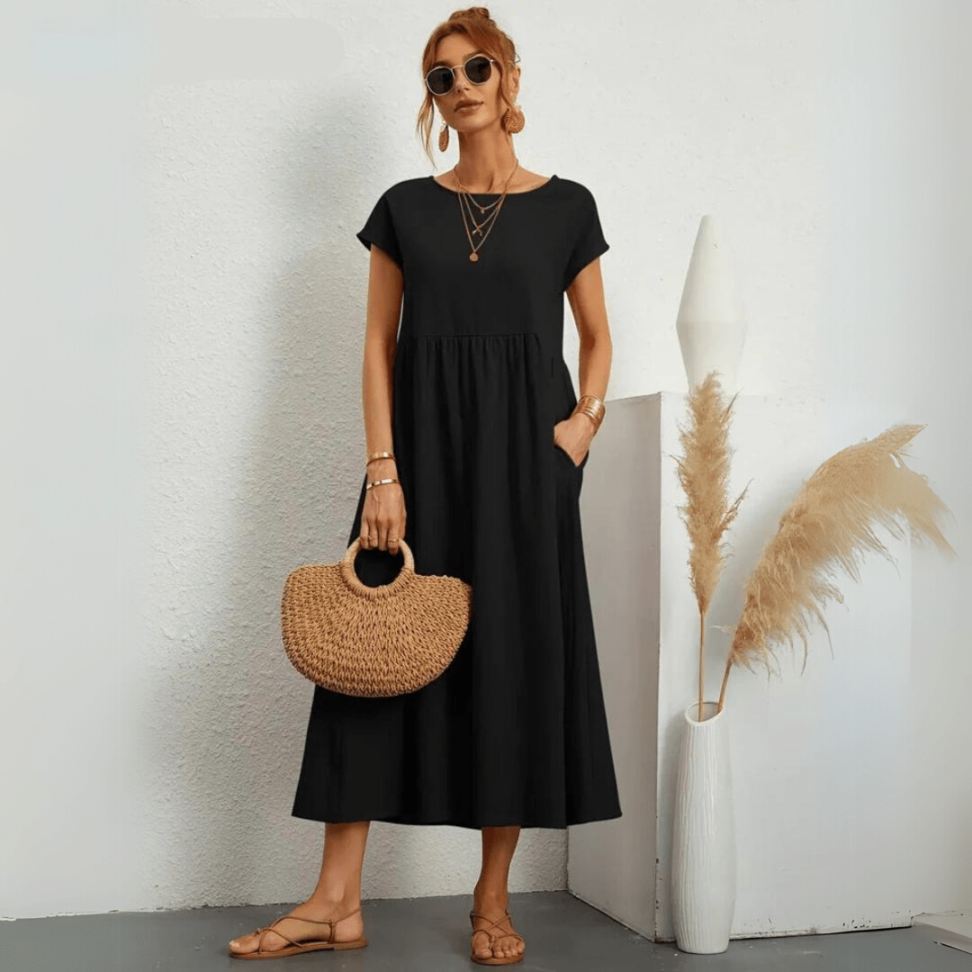 Isla | Abito midi casual in cotone