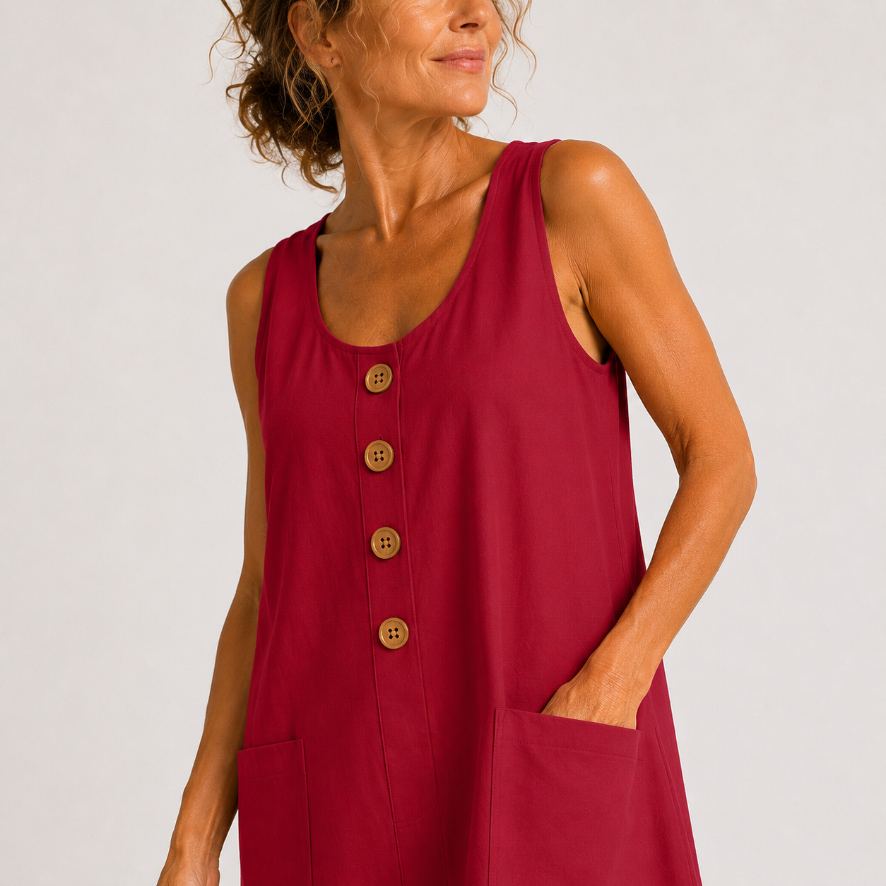 Veloria™ | Un elegante abito in lino e cotone