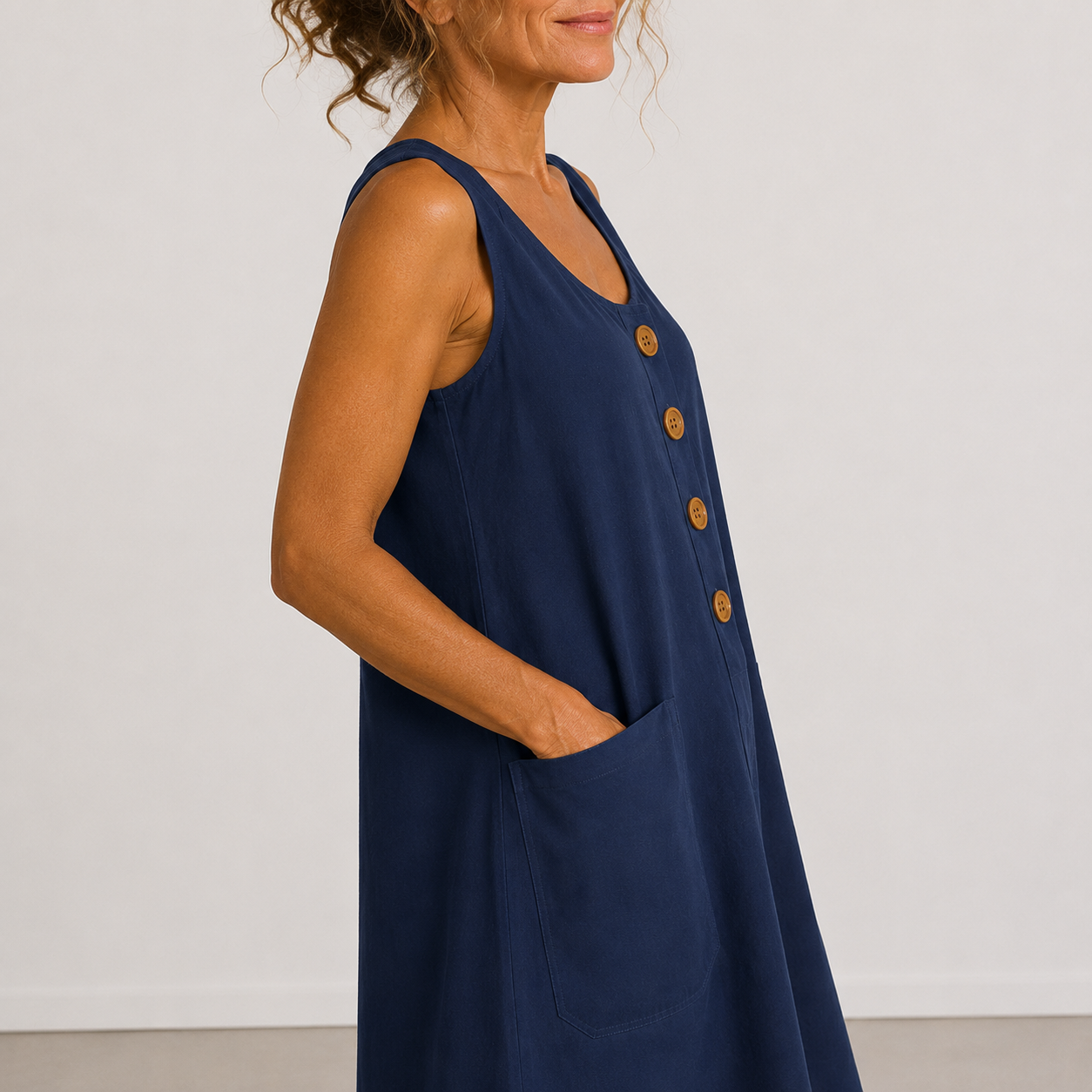 Veloria™ | Un elegante abito in lino e cotone