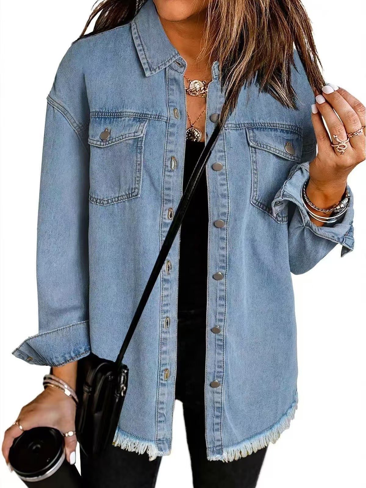 Katja | Giacca di Jeans Classica per Tutti i Giorni