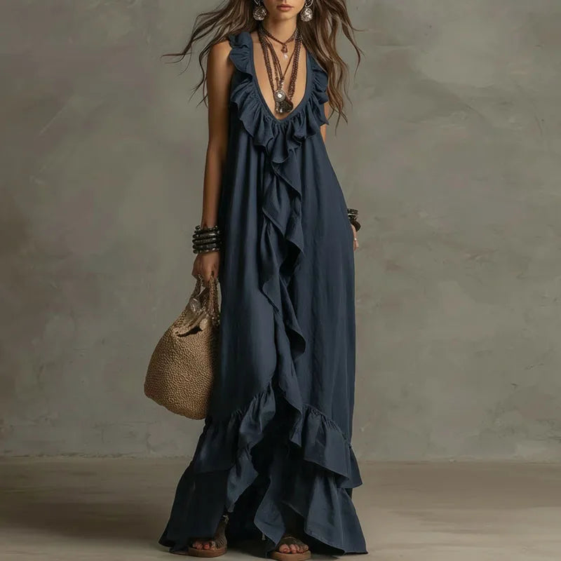 Fabiana | Abito Boho con Volant