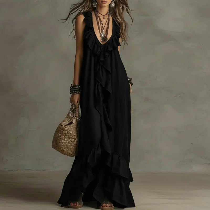 Fabiana | Abito Boho con Volant